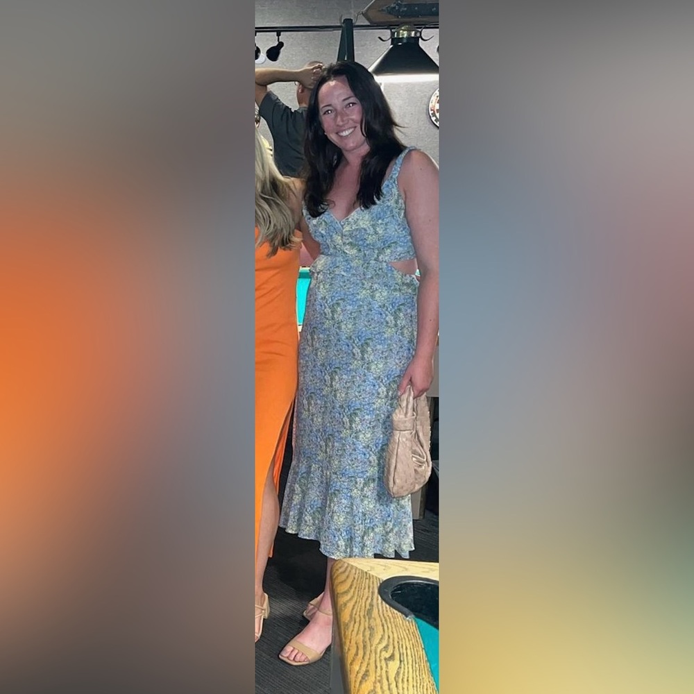 ASTR Wildflower midi dress